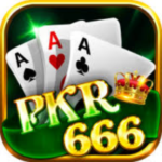 PKR 666 Game logo shows three cards and written PKR 666