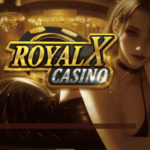 Royal X Casino Game logo shows a girl in brown background